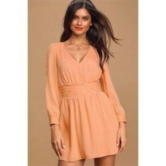 NWT Ali and Jay Los Angeles Peach Seashell MIni Dress In Size XS - Picture 2 of 8
